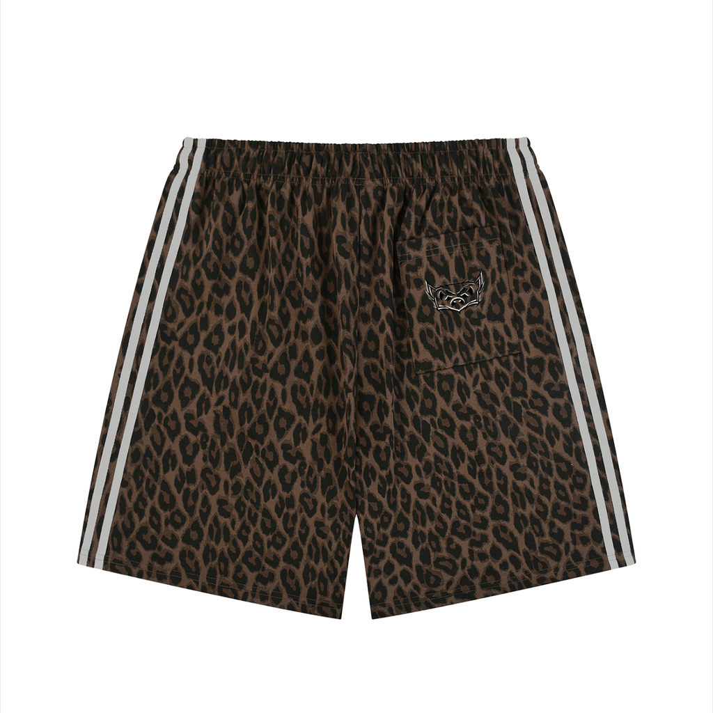 Y2K Leopard Drawstring Shorts