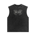 Y2K Graphic Snow Washed Tank
