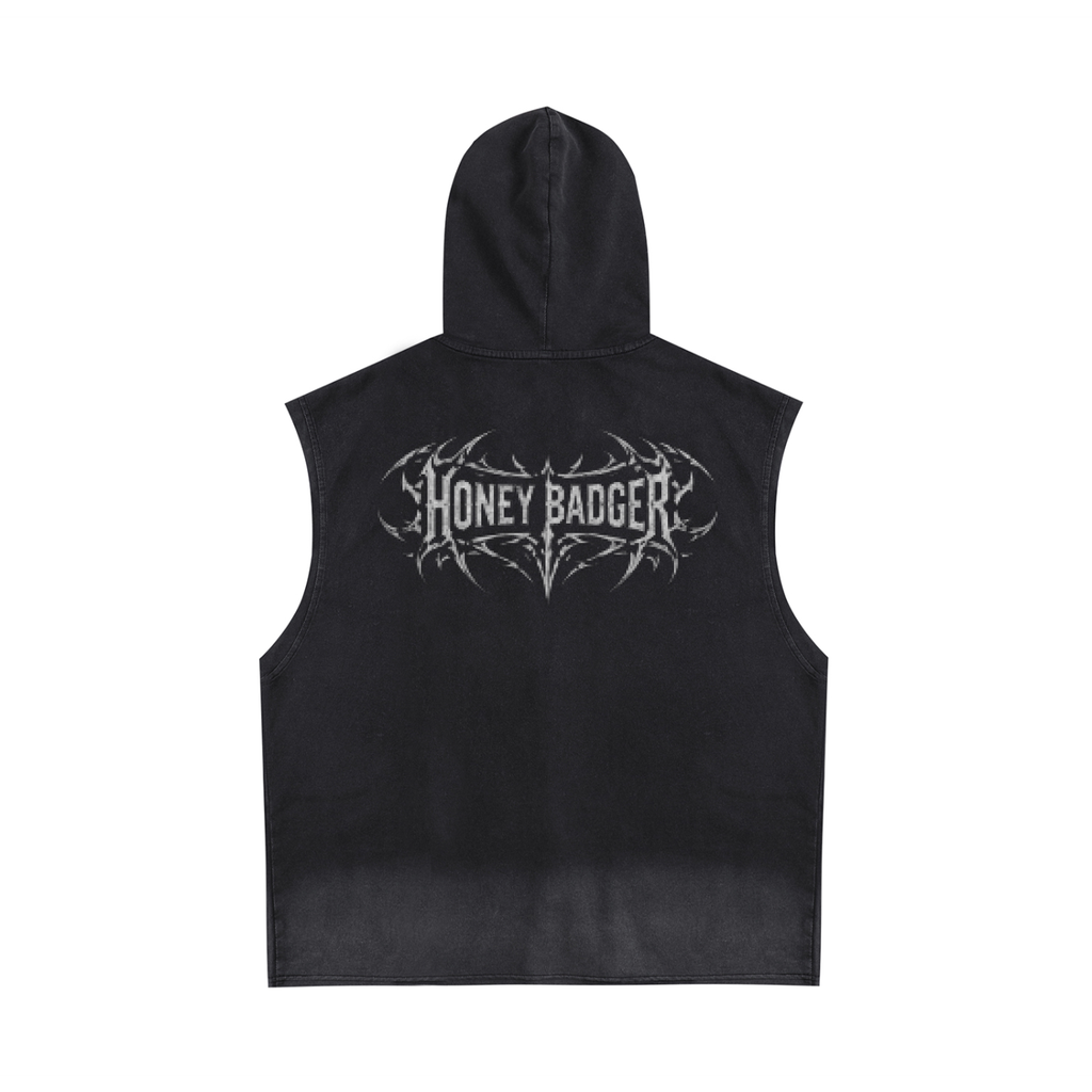 Y2K Vintage Washed Zip Hooded Tank