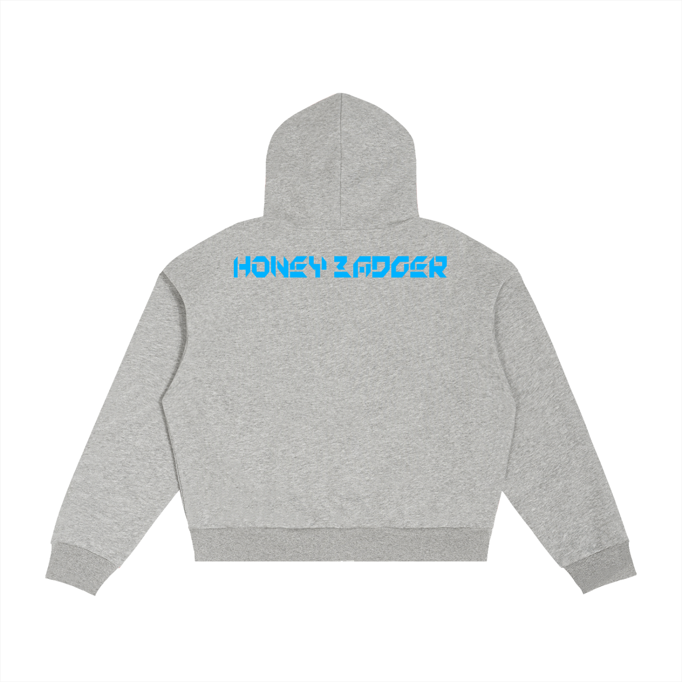 Blue Plaid Boxy Zip Hoodie