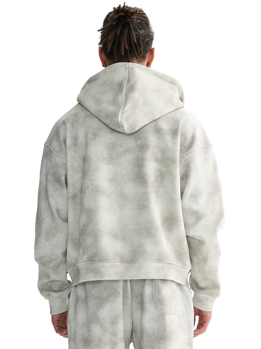VENGEANCE Snow Washed Zip-Up Fleece Hoodie