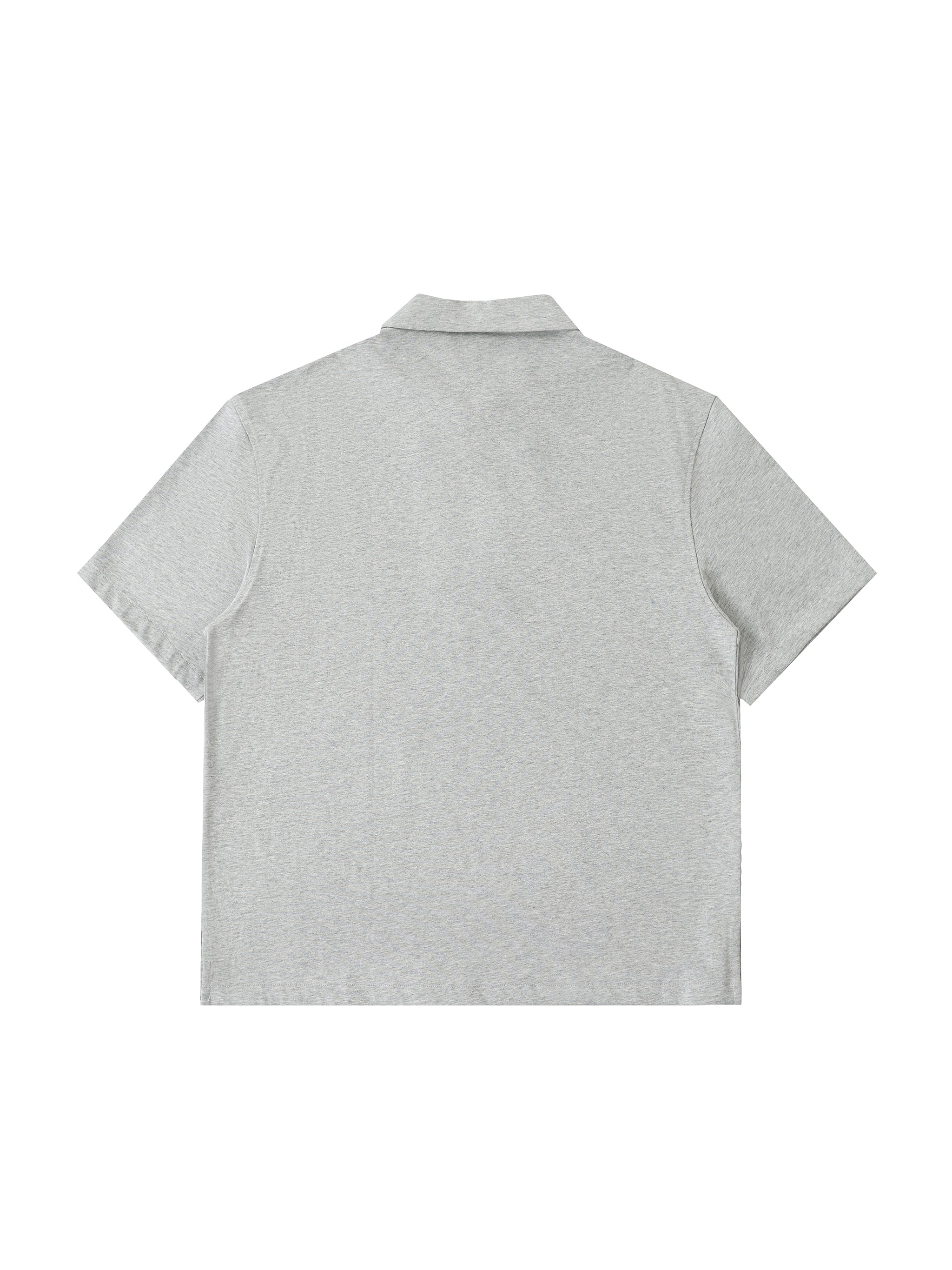 Half-Zip Cotton Polo Tee