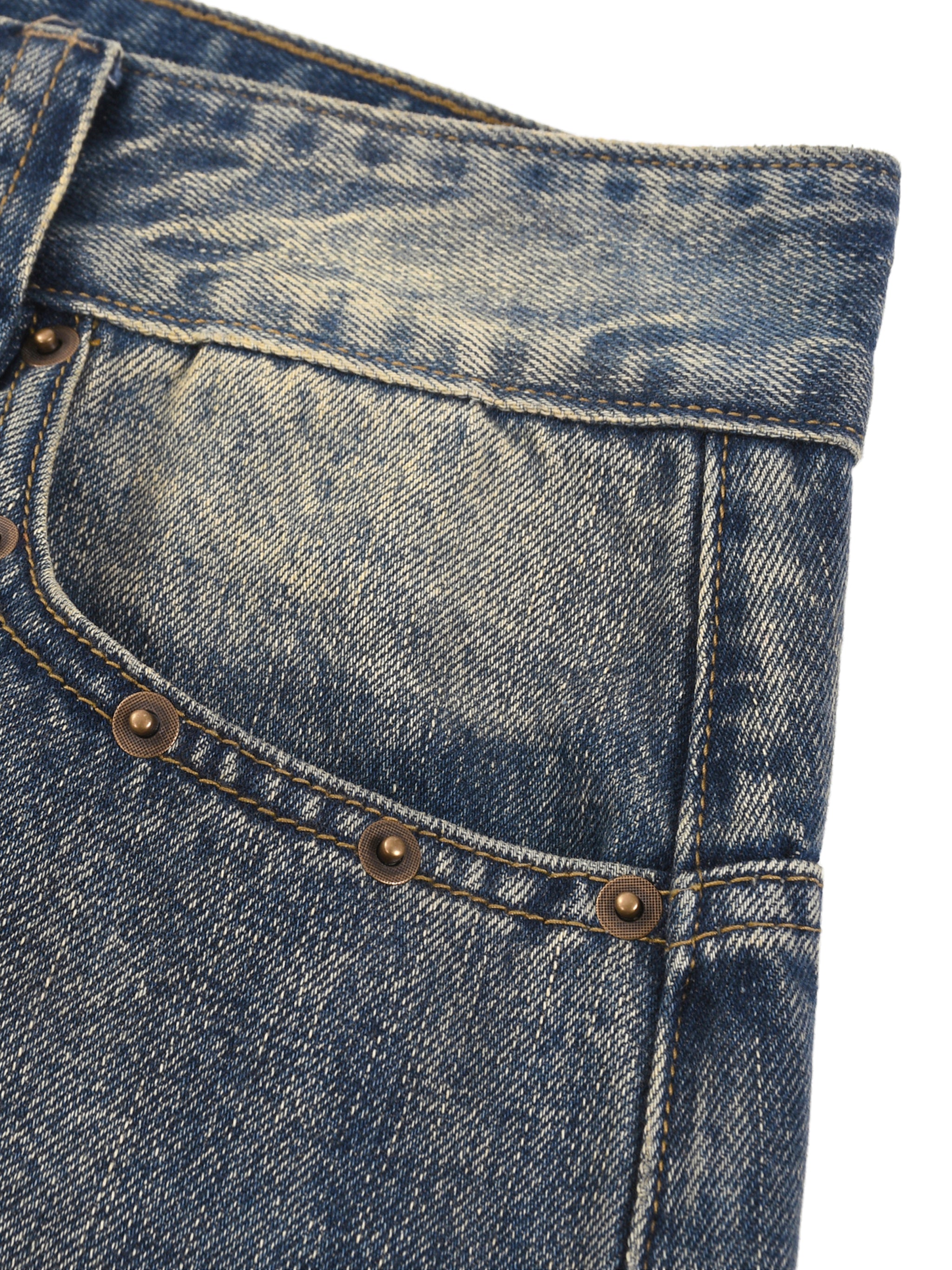 Vintage Wash DEFIANCE Baggy Denim Shorts